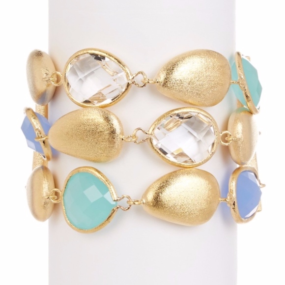 Rivka Friedman Jewelry - Rivka Friedman 18k Gold Multi Crystal Bracelet